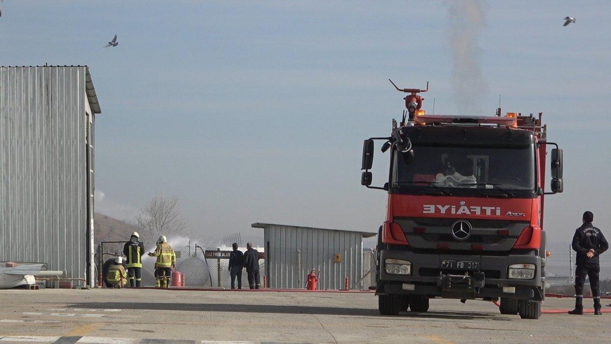 Kırıkkale’de dökme gaz tankında yangın