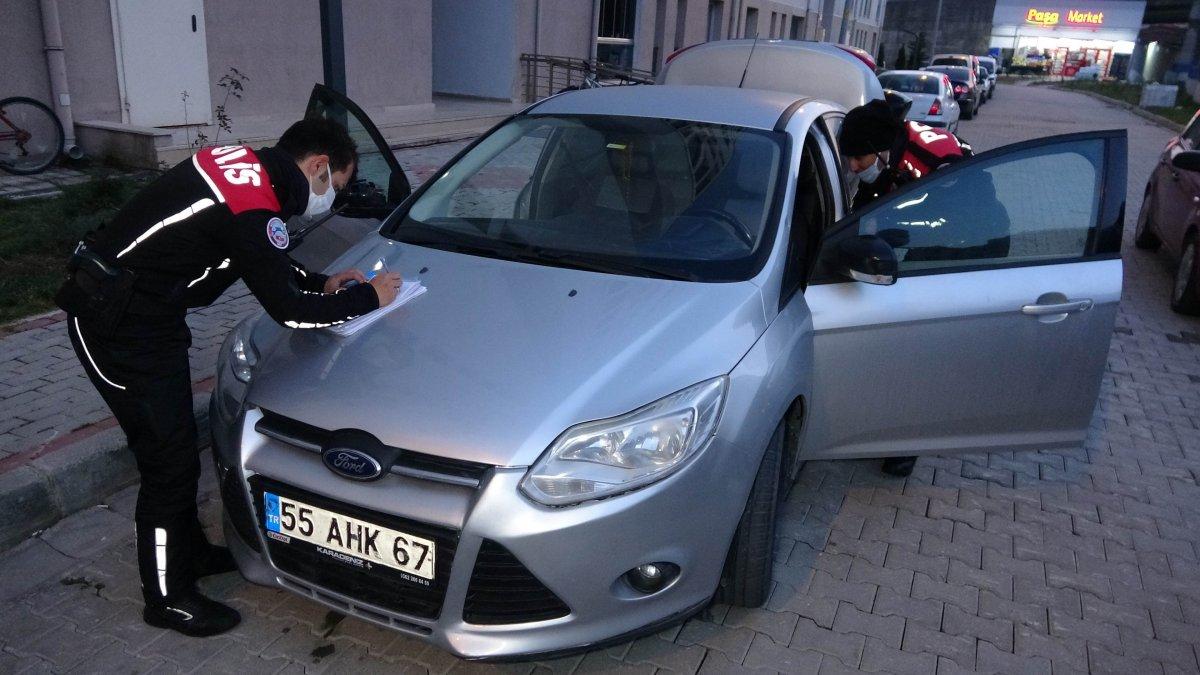Samsun'da polisten kaçan sürücüye 7 bin TL ceza