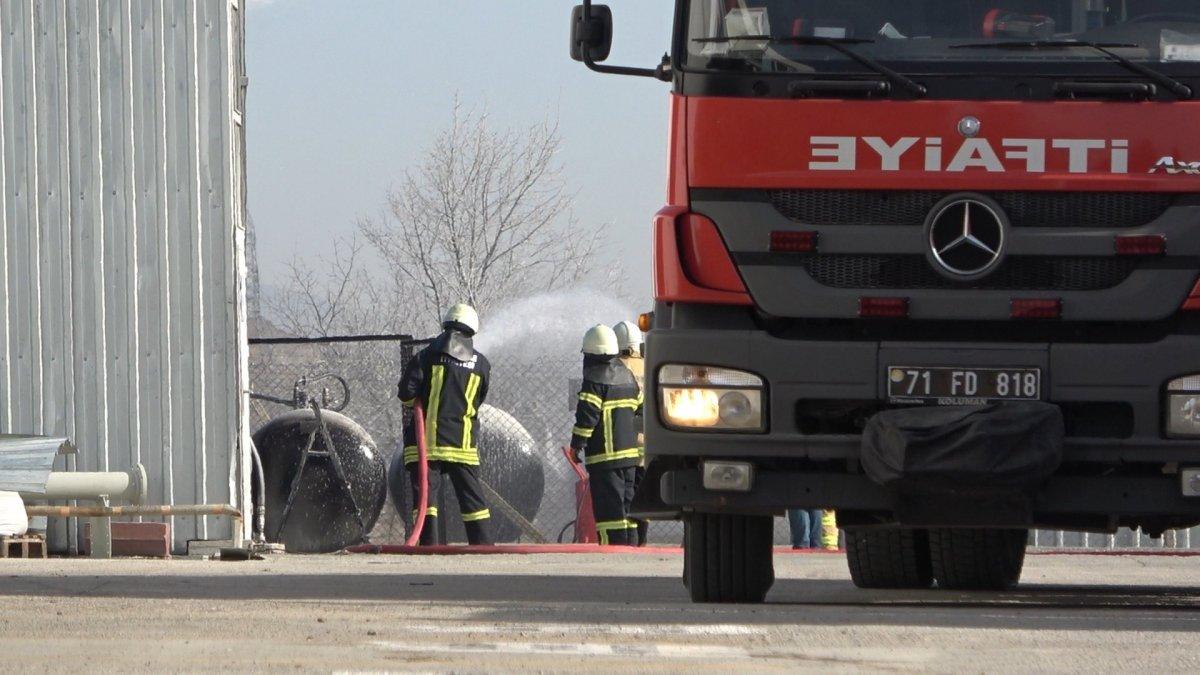 Kırıkkale’de dökme gaz tankında yangın
