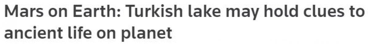 NASA: Salda Gölü'ne sahip olduğumuz için memnunuz