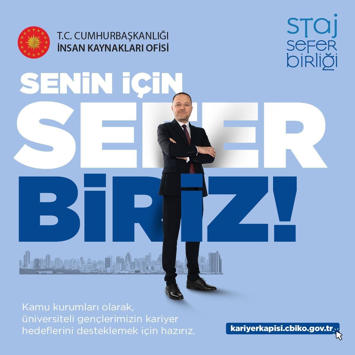 Cumhurbaşkanlığı'nın Staj Seferbirliği'ne yoğun katılım