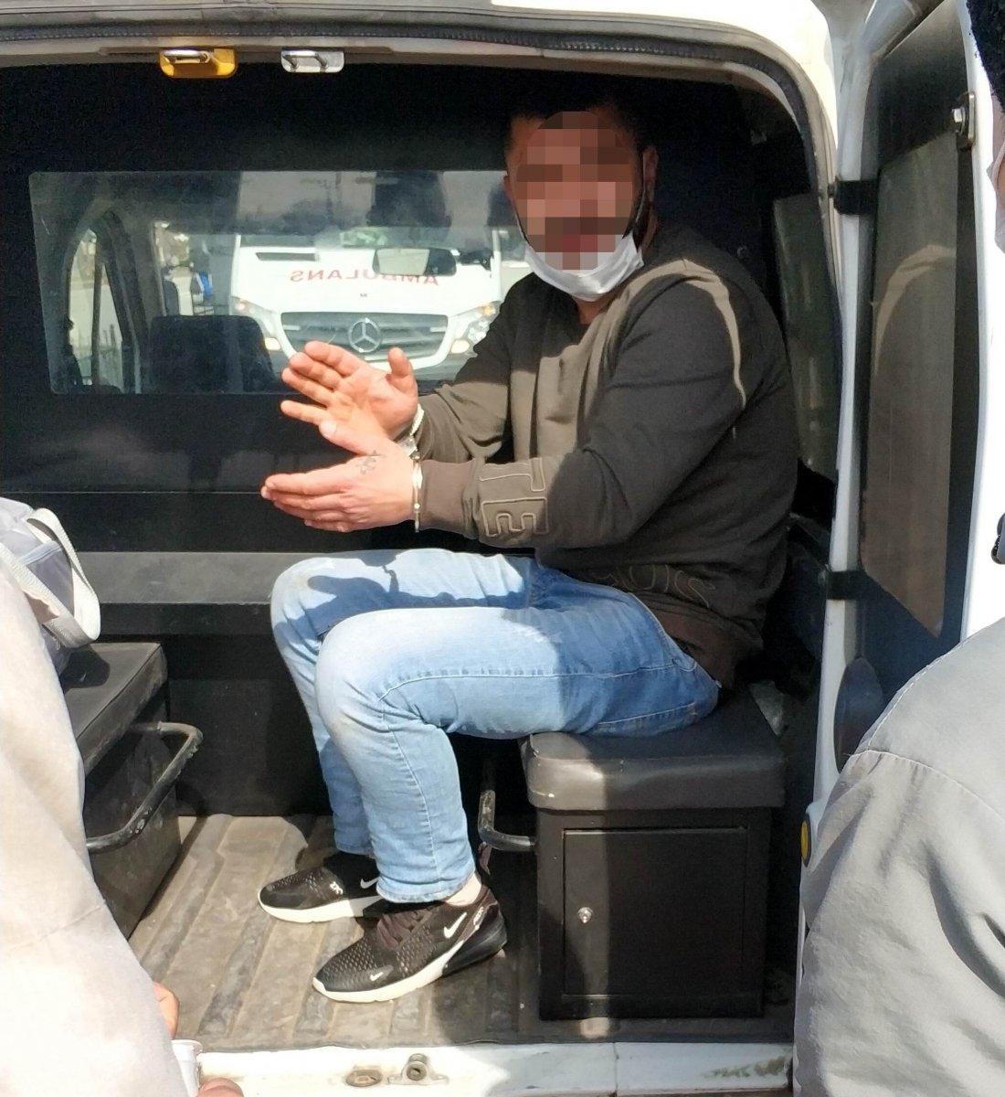 Samsun'da bekçilere kafa atan şahıs yakalandı