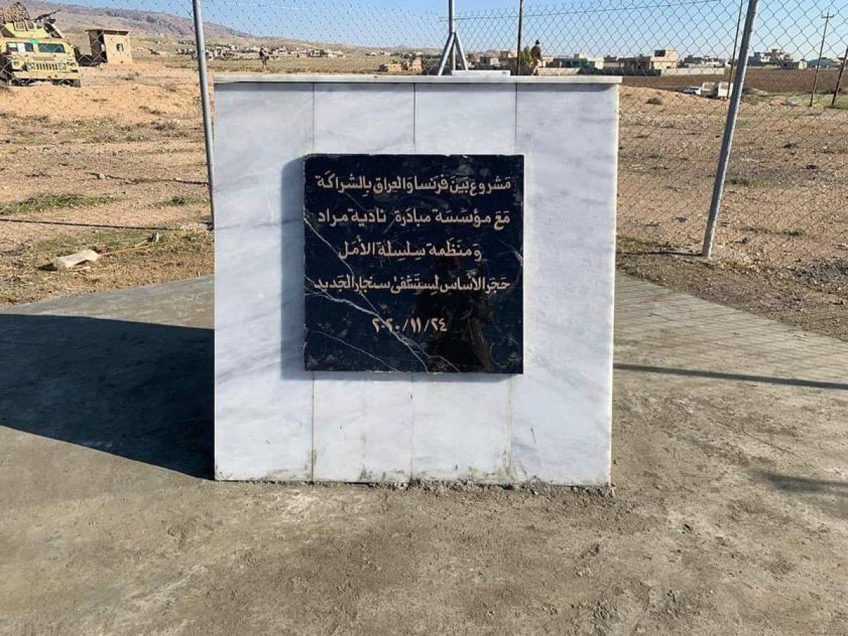 Fransa, Sincar'da 100 yataklı hastane temeli attı