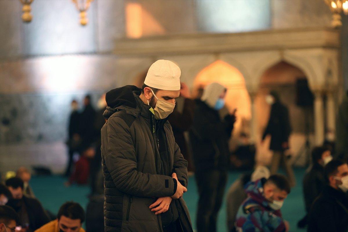 Ayasofya-i Kebir Cami-i Şerifi'nde Miraç gecesi idrak edildi