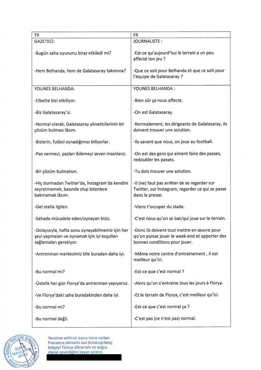 Belhanda'nın sözleşmesi feshedildi