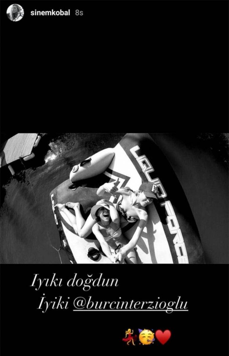 Sinem Kobal'dan Burçin Terzioğlu'na doğum günü kutlaması