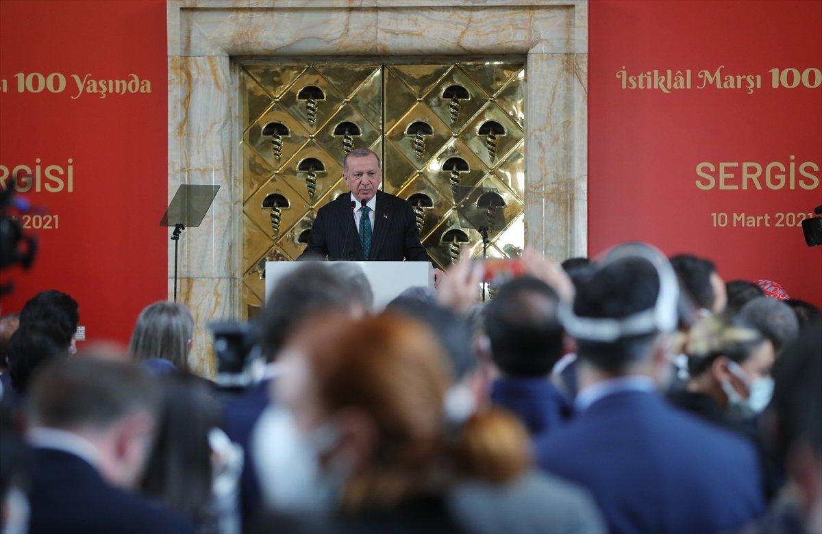 Cumhurbaşkanı Erdoğan, 100. Yılında İstiklal Marşı Sergisi'nde