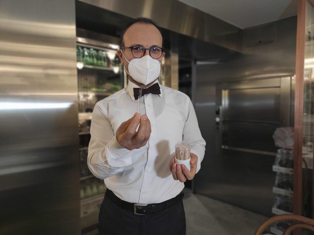 Nişantaşı'nda garsonun eline batan kürdan kabusu oldu