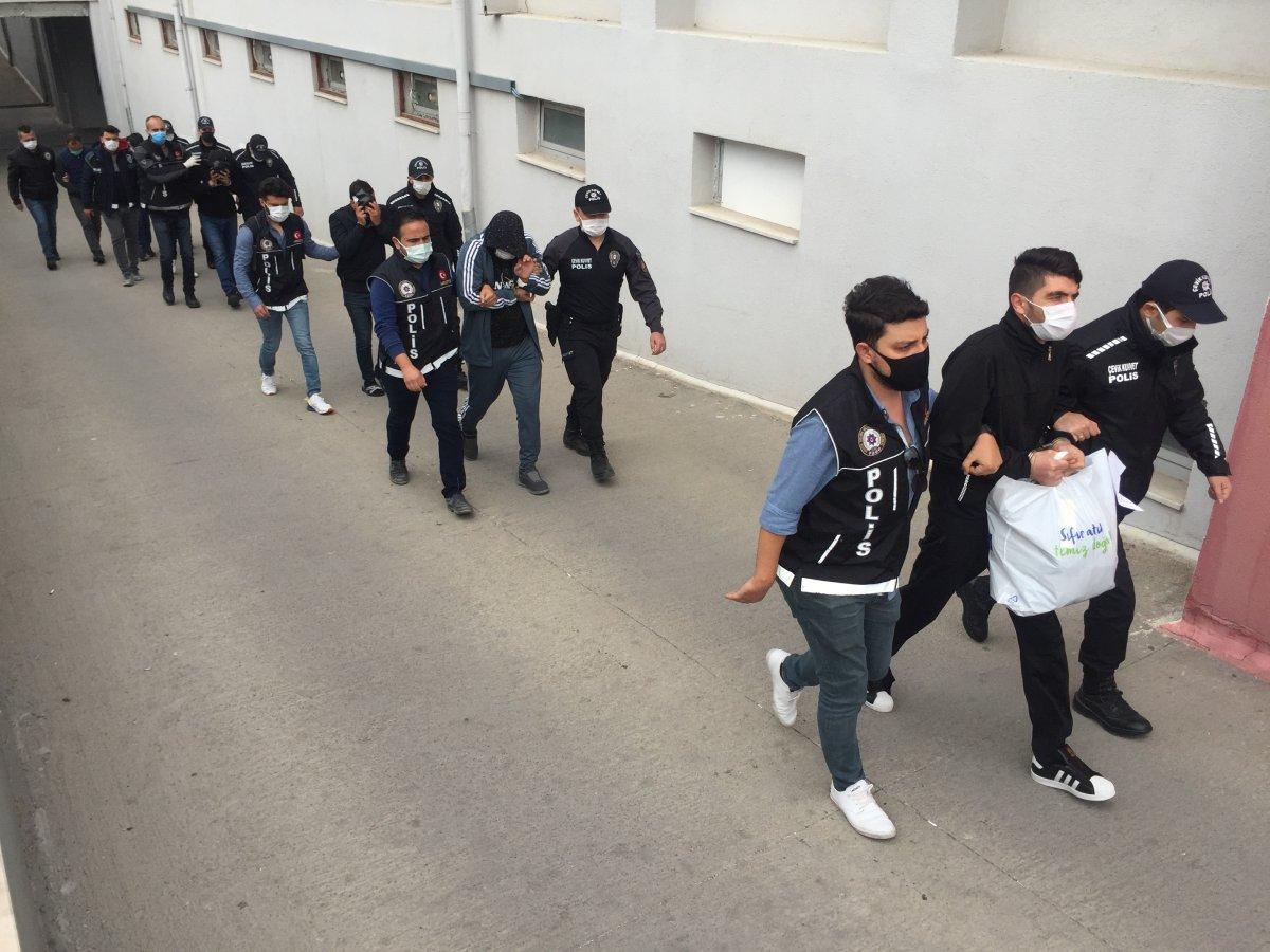 Adana’da uyuşturucu operasyonu: 12 kişi tutuklandı