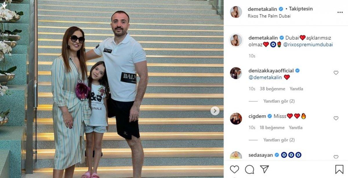 Demet Akalın Dubai tatilinde
