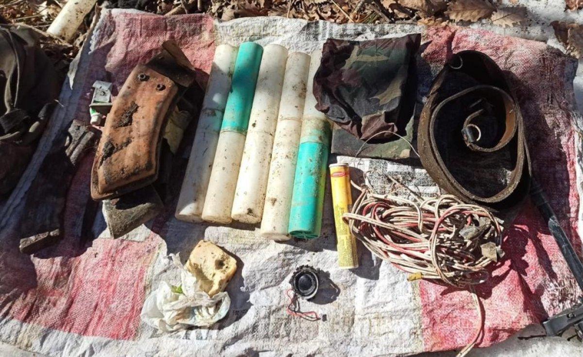 Tunceli'de PKK'ya ait 5 sığınak tespit edildi