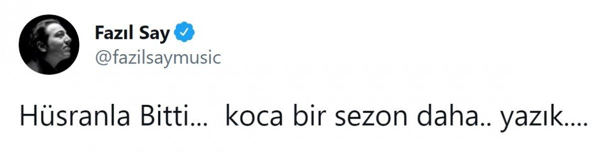 Fazıl Say, Fenerbahçe'ye sitem etti