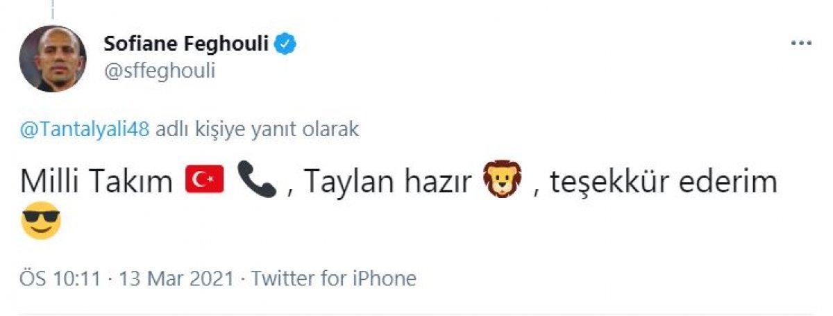 Feghouli ve Oğulcan'dan Şenol Güneş'e Taylan mesajı