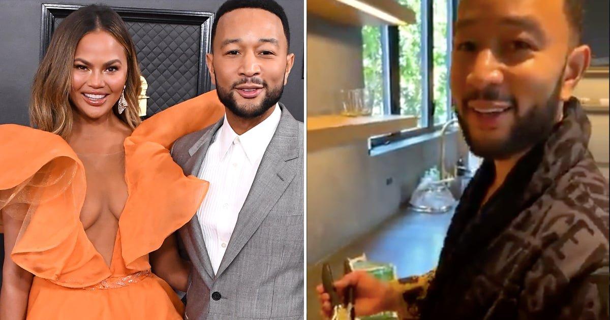 John Legend ödülünü sarımsak doğrayarak kutladı