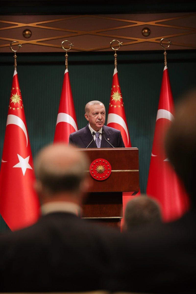 Cumhurbaşkanı Erdoğan: Kısa çalışma ödeneğini mart sonunda bitiriyoruz