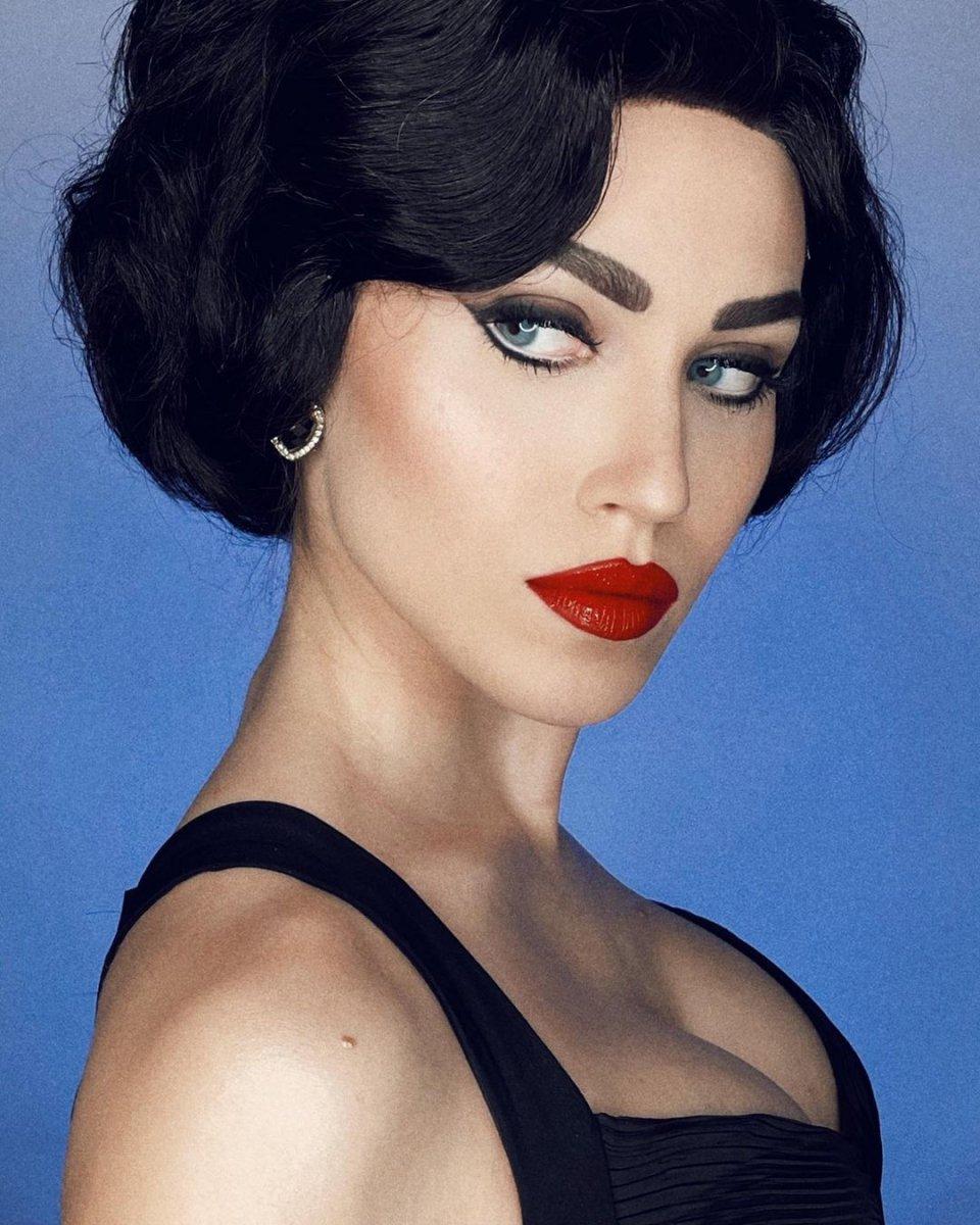 Duygu Özaslan, makyajla başka birine dönüştü