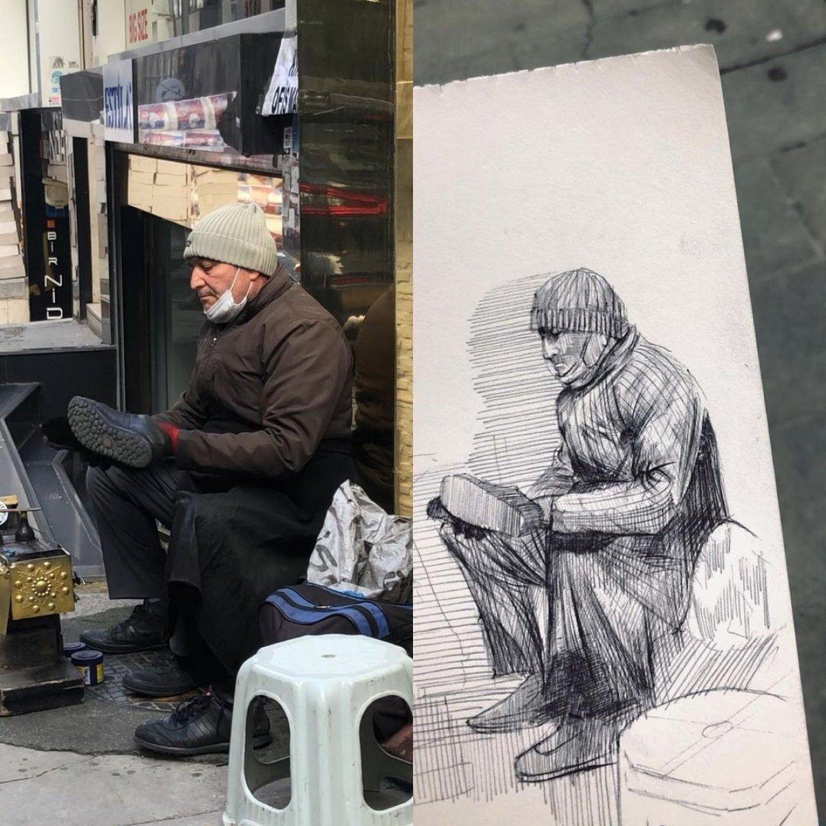 İstanbullu öğrenci hobi olarak başladığı çizimlerle binlerce kişiye ulaştı