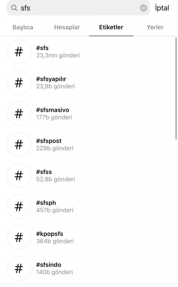 Instagram'da SFS nedir? SFS ne demek, açılımı nedir?
