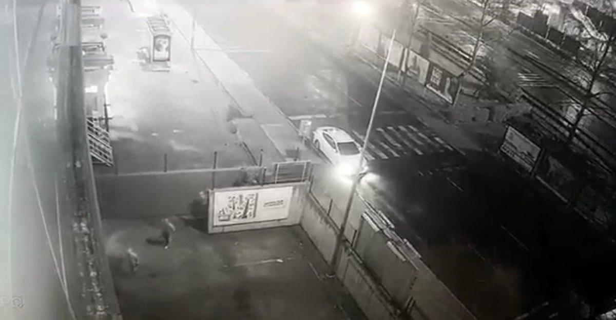 Silivri'de bekçi ile hırsızlar arasında kovalamaca