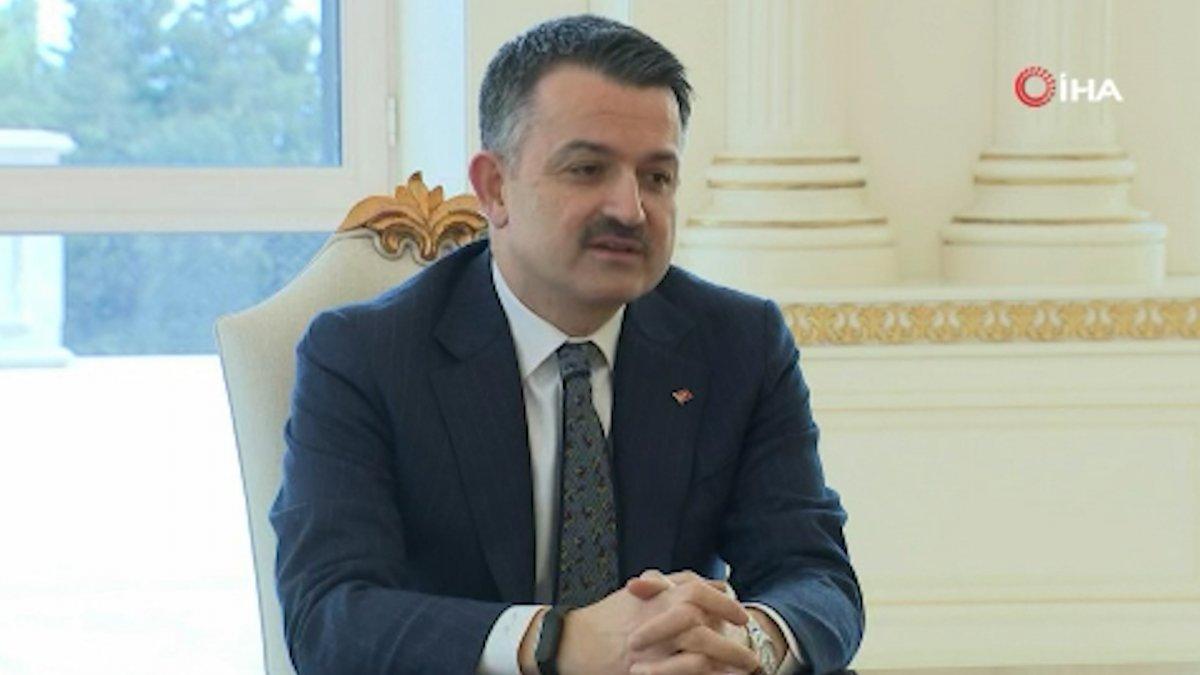 Bakan Bekir Pakdemirli, Azerbaycan Cumhurbaşkanı Aliyev ile görüştü