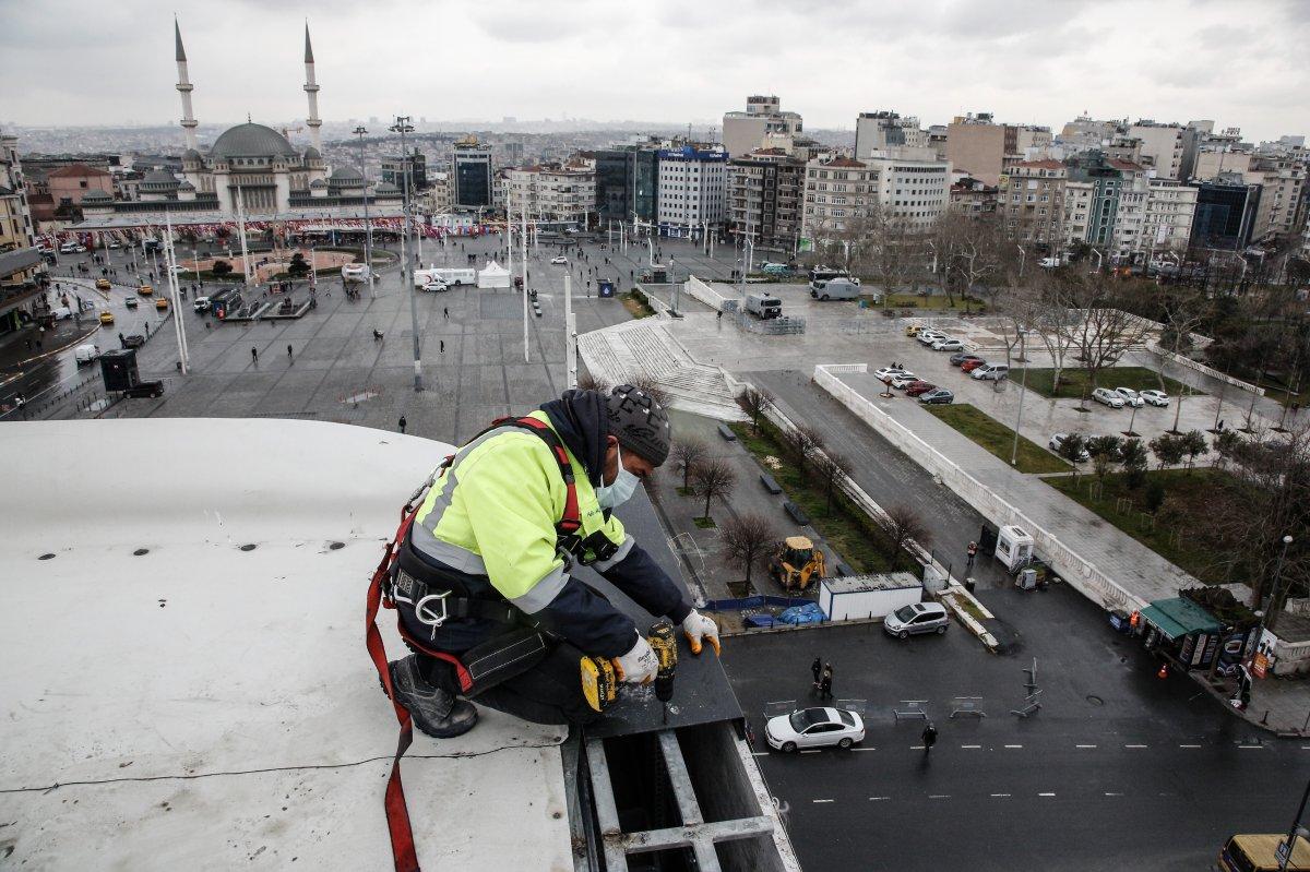 Taksim'deki AKM'de son aşamaya gelindi: Koltuklar takılıyor