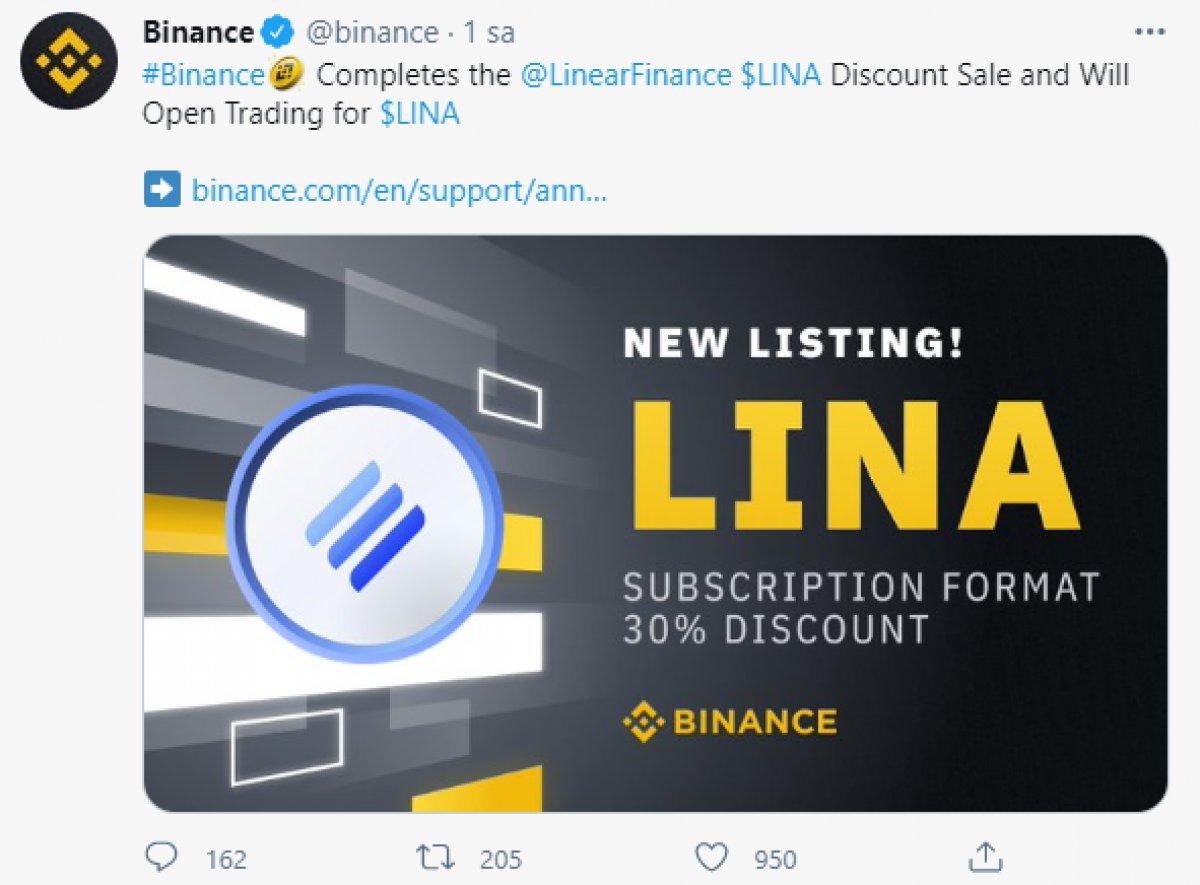 LINA Coin nedir? Linear (LINA) Coin hakkında merak edilenler..