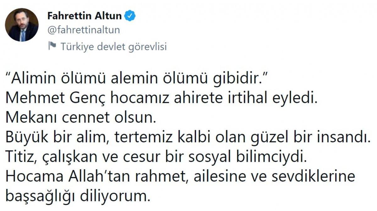 Mehmet Genç hayatını kaybetti