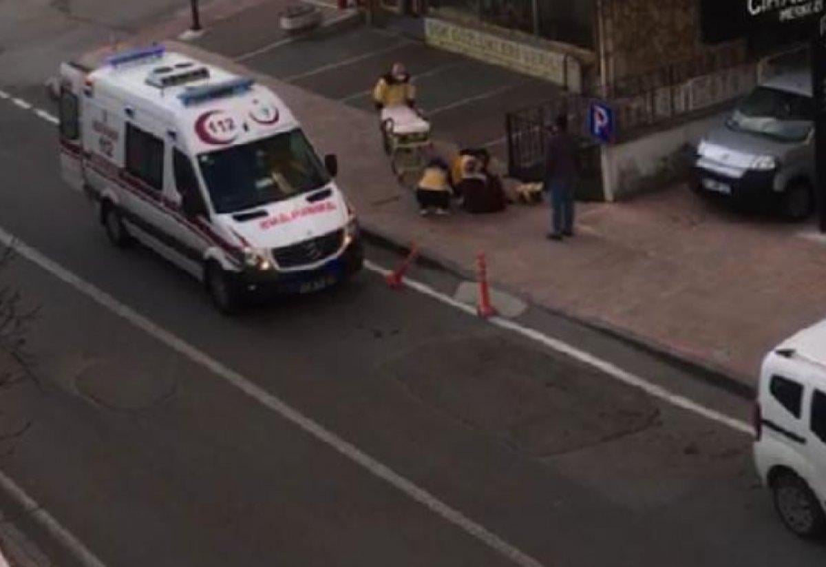 Samsun'da kaldırımda doğum yapan kadın