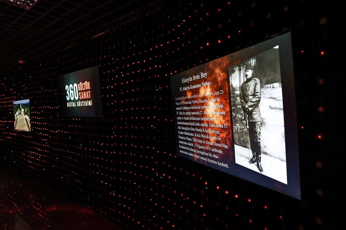 İletişim Başkanlığı'nın 18 Mart Çanakkale Zaferi Dijital Gösterimi açıldı