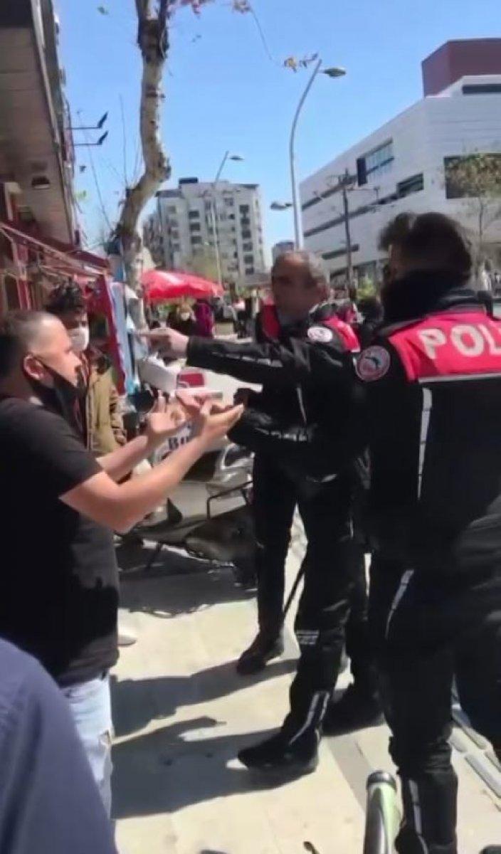 Antalya'da arızalı telefon kavgasında polise tehdit