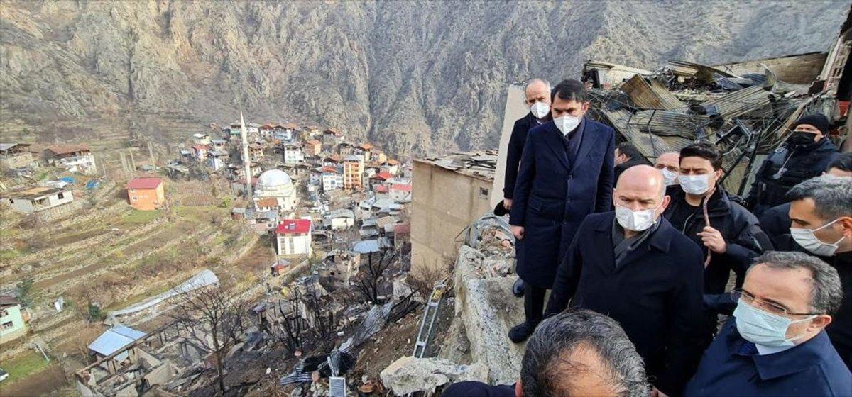 Murat Kurum: Yusufeli'ndeki yangında 193 bölümde hasar tespit edildi