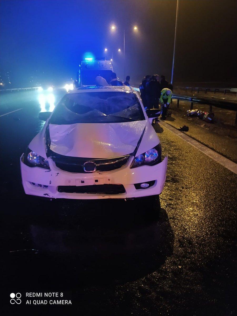 Ankara'da kaza yapan araca yardıma gitti canından oldu