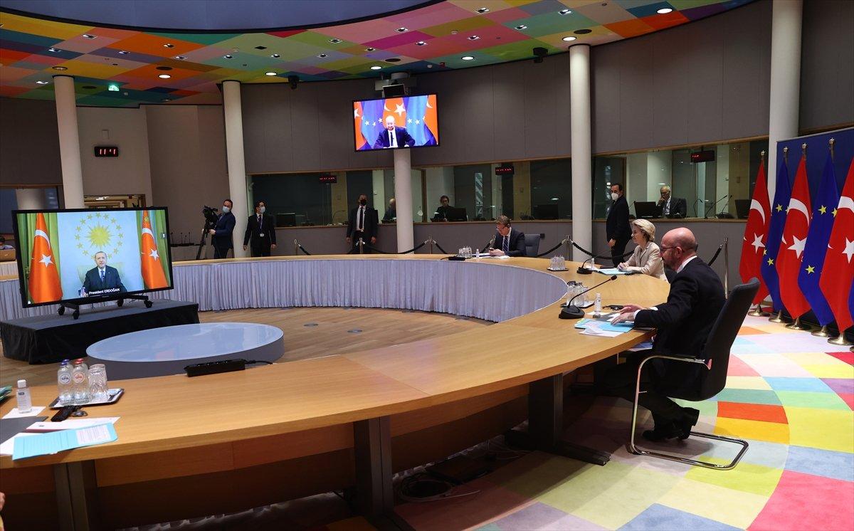 Cumhurbaşkanı Erdoğan, AB yönetimi ile görüştü
