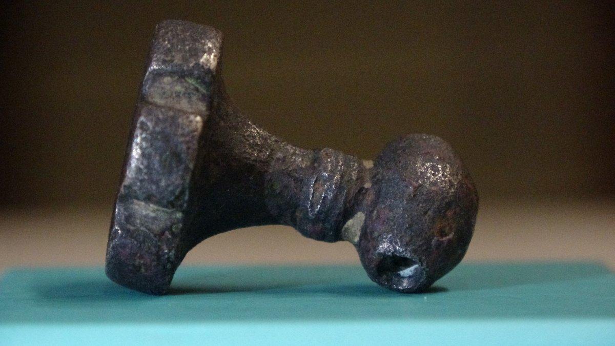 Çorum'da tarlada bulunan 3500 yıllık mühür ilk kez görüntülendi