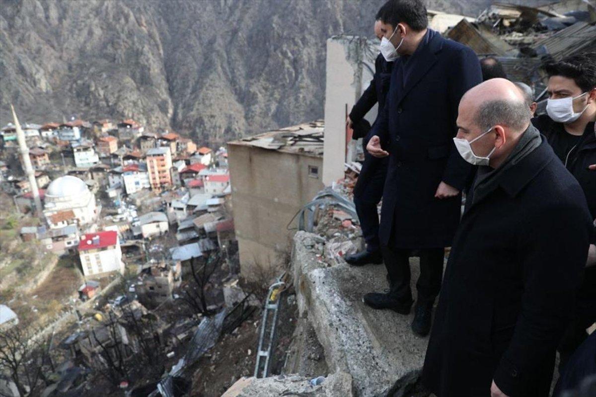 Murat Kurum: Yusufeli'ndeki yangında 193 bölümde hasar tespit edildi