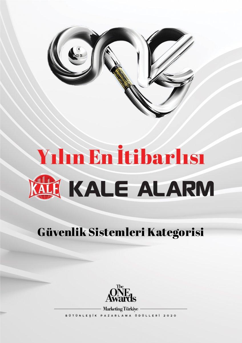 Kale Alarm, The One Awards’da “Güvenlik Sistemleri Kategorisi’nde” birincilik ödülünü aldı