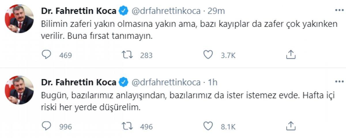 Fahrettin Koca: Bazı kayıplar zafer çok yakınken verilir