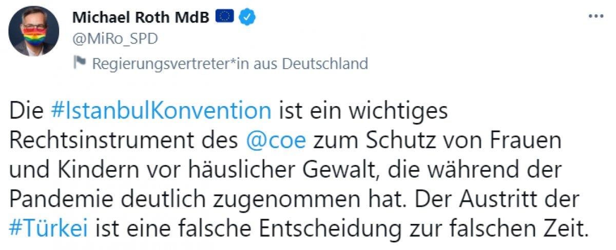 Almanya, Türkiye'nin İstanbul Sözleşmesi'nden çekilmesini değerlendirdi