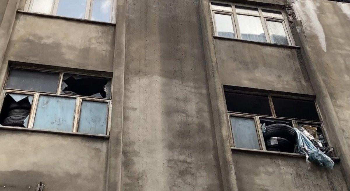 Şişli’de lastik deposunda patlama