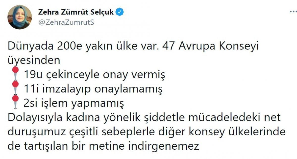 Bakan Selçuk: Duruşumuz bir metne indirgenemez