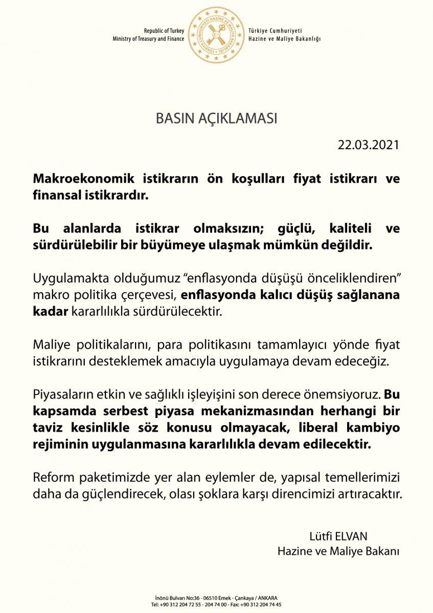 Lütfi Elvan'dan piyasalara güven mesajı