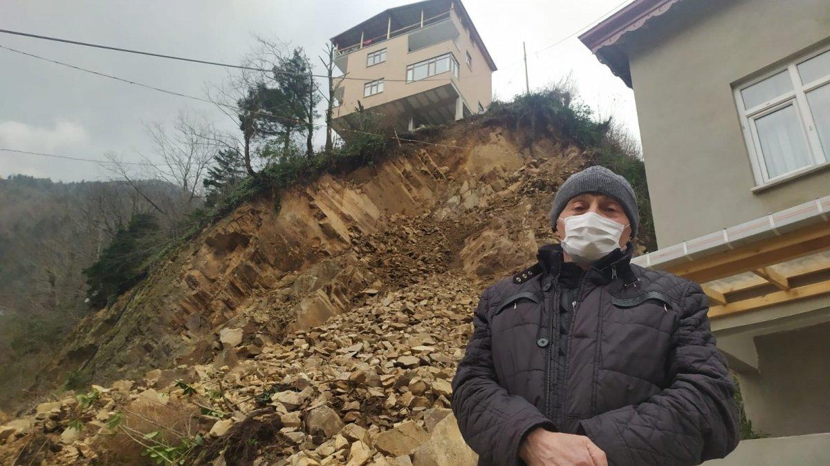 Rize'nin Ayvalık köyünde heyelan