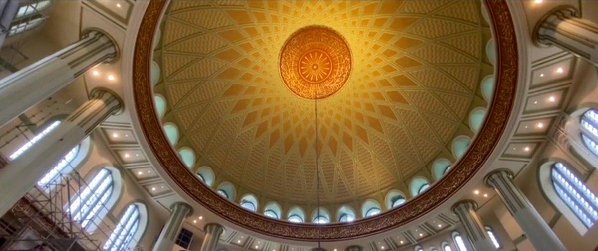 Taksim Camii'nin içi ilk kez görüntülendi