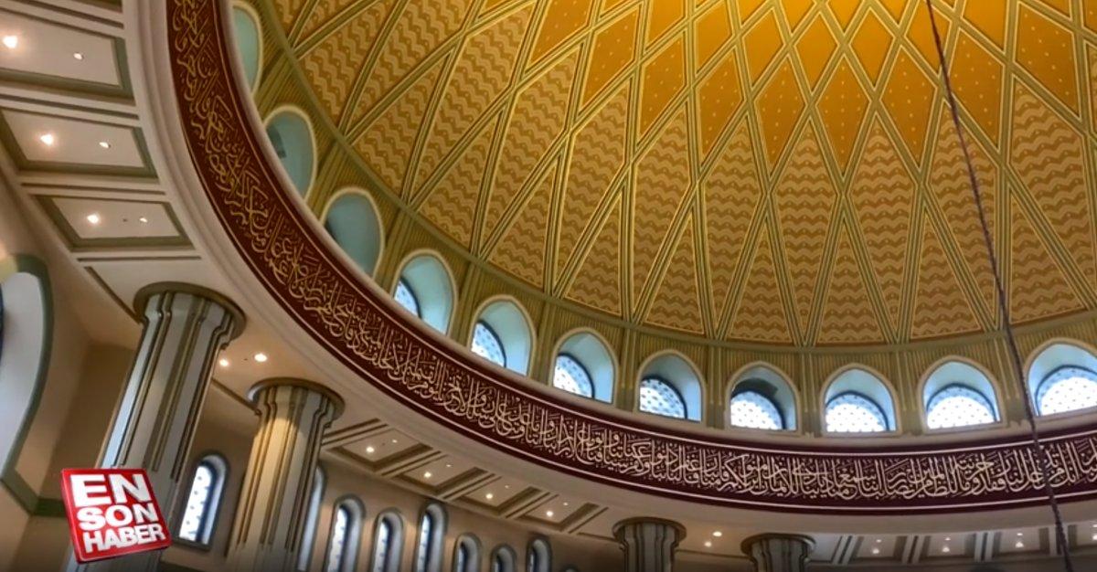 Taksim Camii'nin içi ilk kez görüntülendi