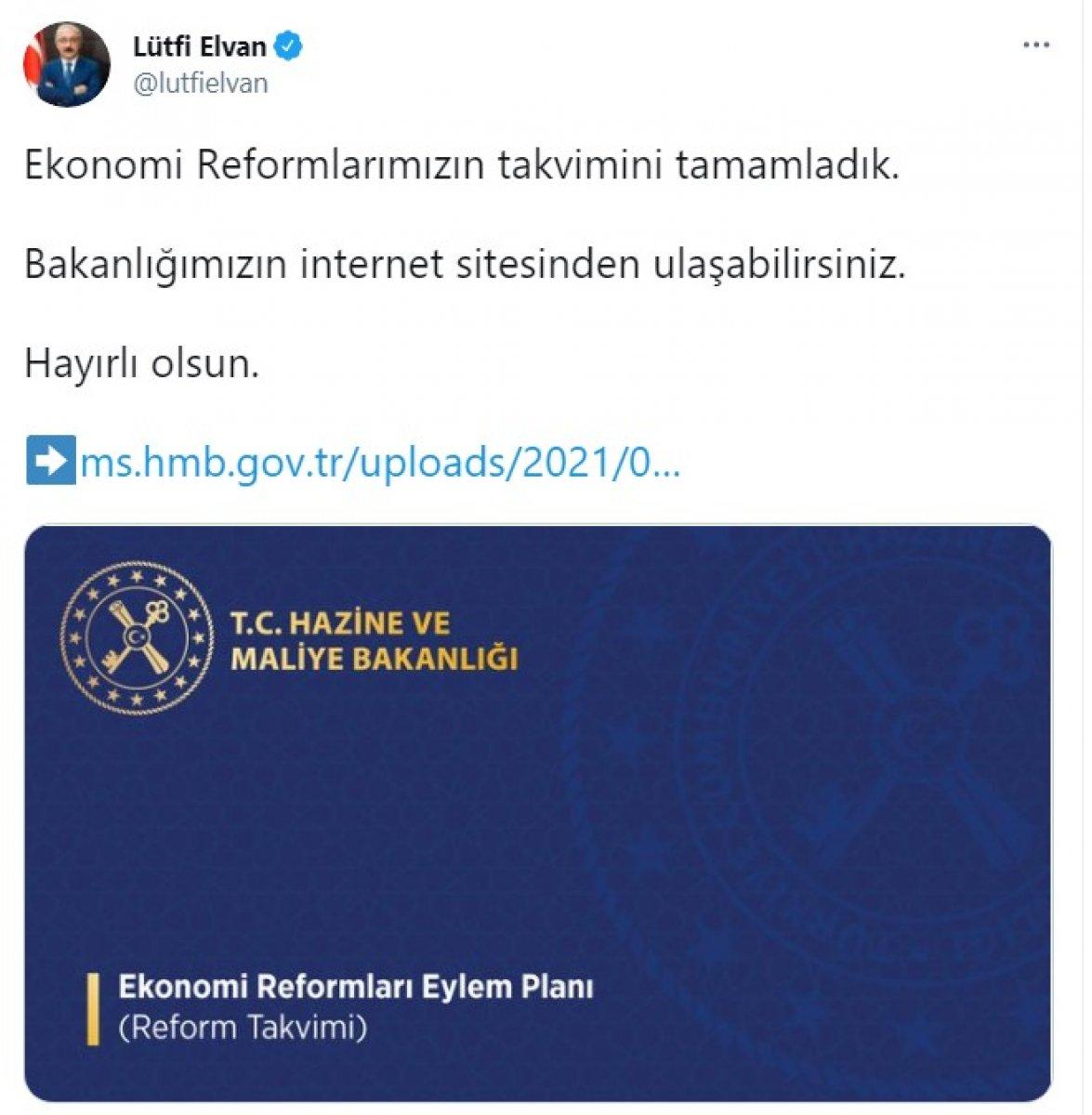Lütfi Elvan: Ekonomi reformlarımızın takvimini tamamladık