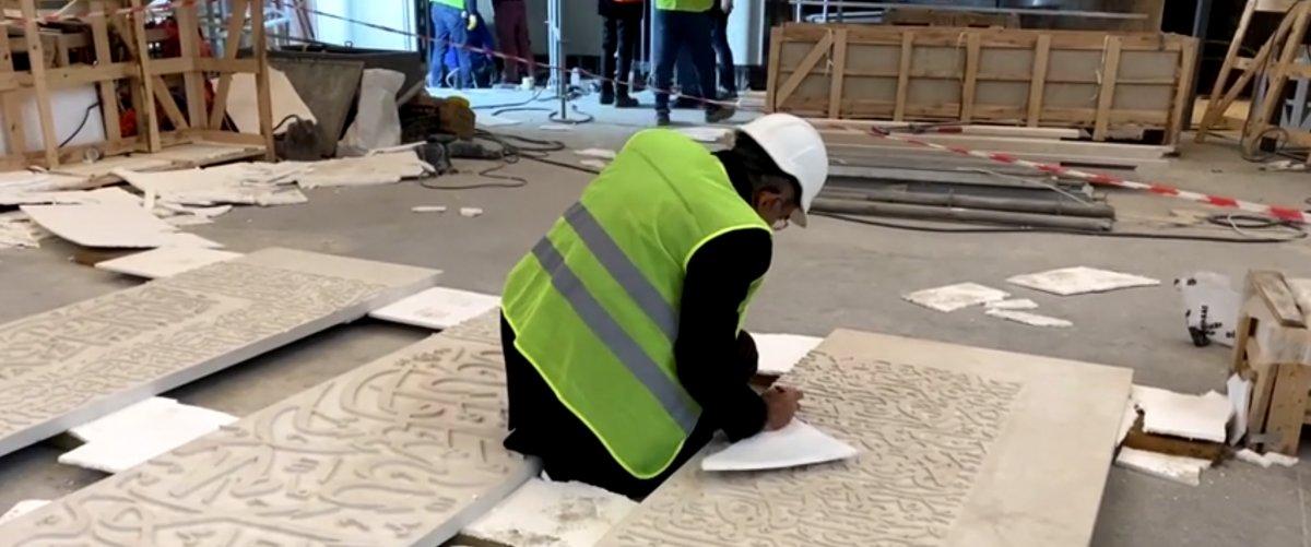 Taksim Camii'nin içi ilk kez görüntülendi