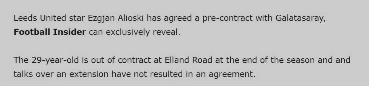 Galatasaray, Ezgjan Alioski'yi transfer ediyor