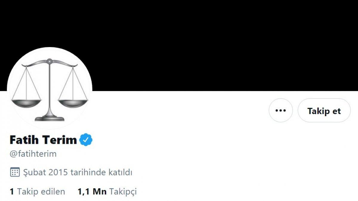 Fatih Terim profil fotoğrafına terazi koydu