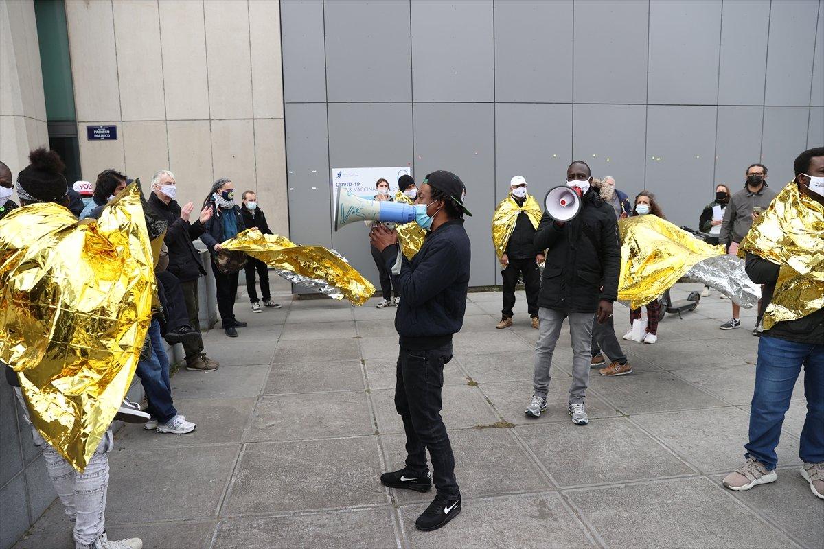 Brüksel'de göçmenler, oturum taleplerine olumlu yanıt istiyor