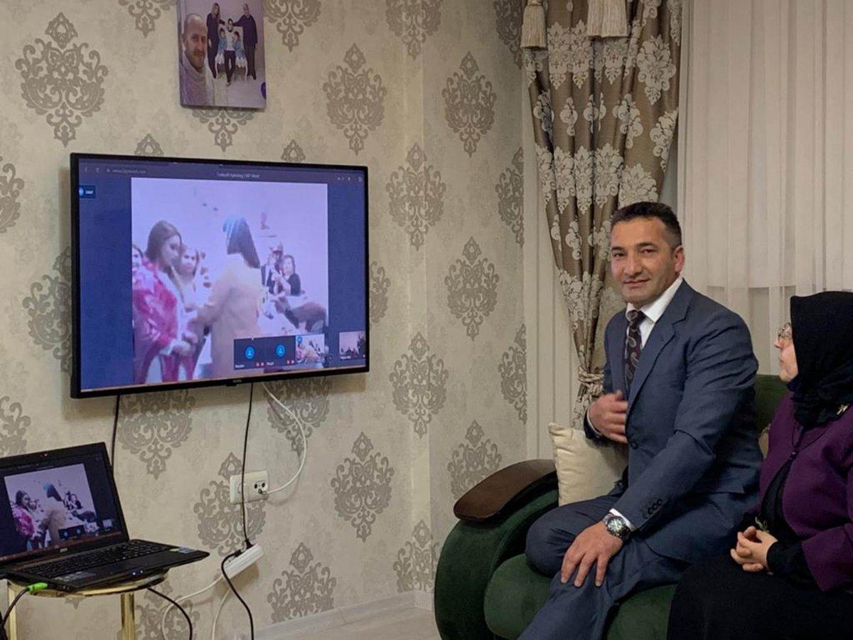 Erzurum’dan Azerbaycan’a bağlantı: Online nişan yapıldı